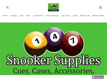 Tablet Screenshot of cuesportsupplies.com